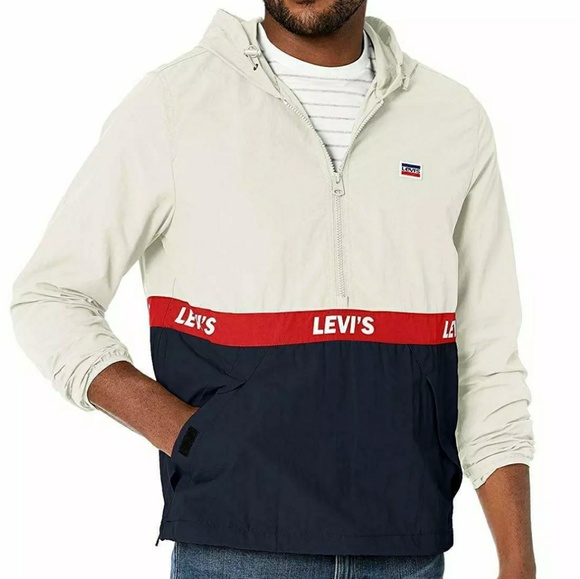 Levi's Retro Color Block Popover Jacket Men's Size XL NWT - Picture 1 of 14